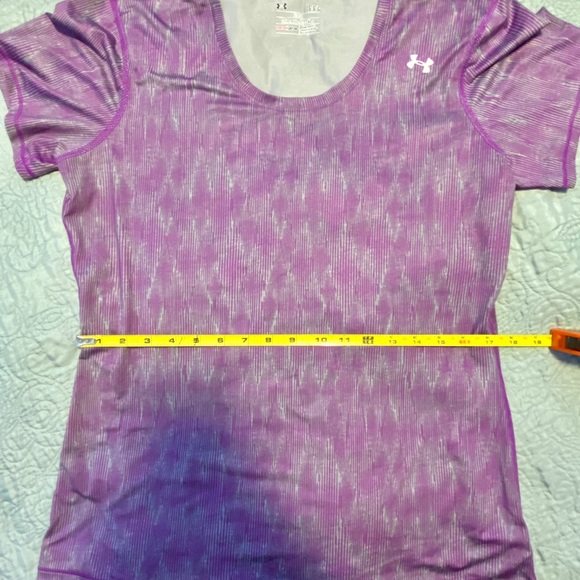 Under Armour Purple/Gray Heat Gear Shirt L -SOLD - Picture 11 of 13